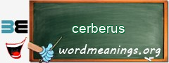 WordMeaning blackboard for cerberus